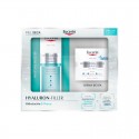 eucerin pack hyaluron-filler hidratación piel seca hydrating booster + crema día fps15