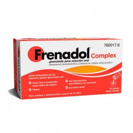 Comprar FRENADOL COMPLEX 10 SOBRES GRANULADO SOLUCION ORAL