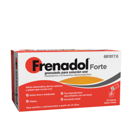 Comprar frenadol forte 10 sobres granulado solucion oral