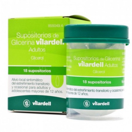 Comprar supositorios glicerina vilardell adultos 18 supositorios