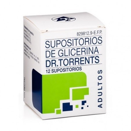 Comprar SUPOSITORIOS GLICERINA DR TORRENTS ADULTOS 3.27 G 12 SUPOSITORIOS
