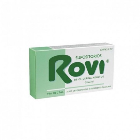 Comprar supositorios glicerina rovi adultos 3.36 g 12 supositorios