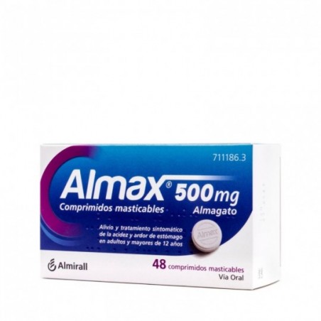 Comprar almax 500 mg 48 comprimidos masticables