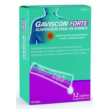 Comprar GAVISCON FORTE 12 SOBRES SUSPENSION ORAL 10 ML