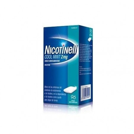 NICOTINELL COOL MINT 2 MG 96 CHICLES MEDICAMENTO