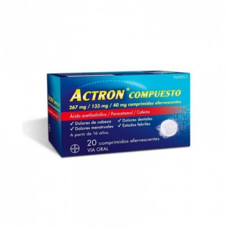 Comprar actron compuesto 20 comprimidos efervescentes