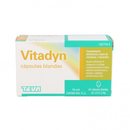 Comprar vitadyn 60 cápsulas blandas teva