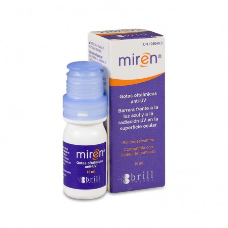 Comprar miren gotas oftálmicas anti-uv 10 ml brill pharma