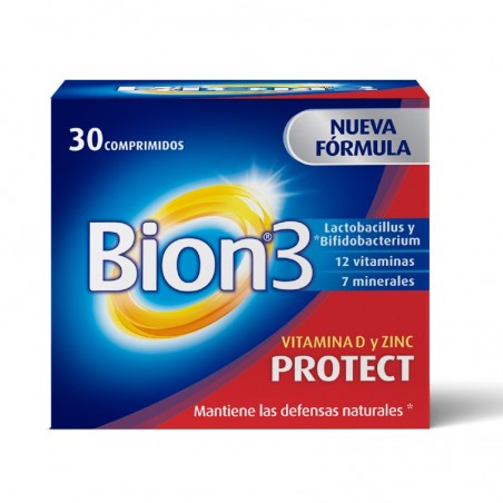 Comprar BION3 PROTECT VITAMINA D Y ZINC 30 COMPRIMIDOS