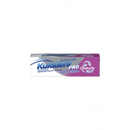 Comprar KUKIDENT PRO COMPLETE CLÁSICO 47 G al mejor precio en Farmacia4Estaciones, tu farmacia online Comprar KUKIDENT PRO COMPLETE CLÁSICO 47 G