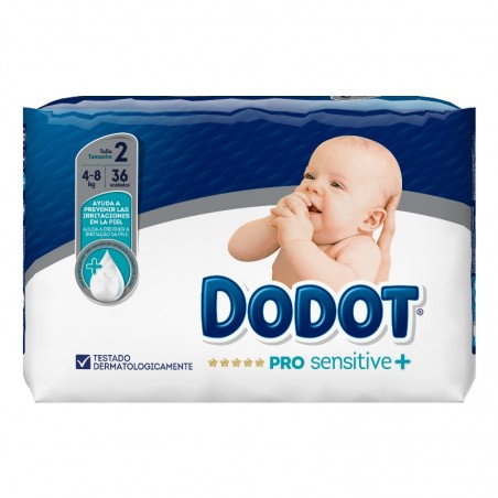 Comprar DODOT PAÑAL PRO SENSITIVE T2 4-8 KG 36 UDS al mejor precio en Farmacia4Estaciones, tu farmacia online Comprar DODOT PAÑAL PRO SENSITIVE T2 4-8 KG 36 UDS