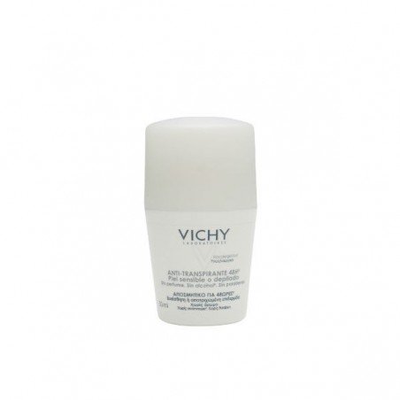 Comprar VICHY DESODORANTE PIEL SENSIBLE ROLL-ON 50 ML al mejor precio en Farmacia4Estaciones, tu farmacia online Comprar VICHY DESODORANTE PIEL SENSIBLE ROLL-ON 50 ML