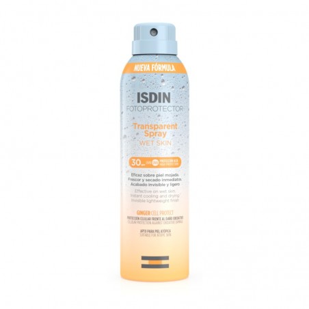 Comprar isdin fotoprotector transparent spray wet skin spf 30 250 ml