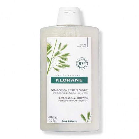Comprar CHAMPÚ EXTRASUAVE A LA LECHE DE AVENA KLORANE 400 ML al mejor precio en Farmacia4Estaciones, tu farmacia online Comprar CHAMPÚ EXTRASUAVE A LA LECHE DE AVENA KLORANE 400 ML