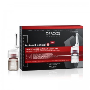 vichy dercos aminexil clinical 5 anticaída hombre 21 monodosis