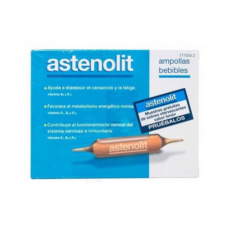 Comprar ASTENOLIT AMPOLLAS BEBIBLES 12 UDS al mejor precio en Farmacia4Estaciones, tu farmacia online Comprar ASTENOLIT AMPOLLAS BEBIBLES 12 UDS