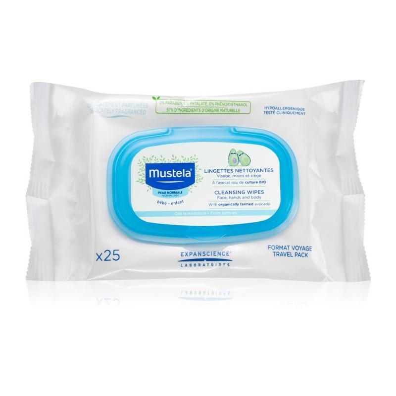 Por encima de la cabeza y el hombro Oferta dentista Comprar mustela toallitas para la cara 25 toallitas a precio online
