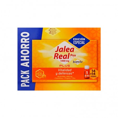 Comprar juanola jalea real plus 1000 mg pack 14 + 14 viales