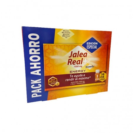 Comprar juanola jalea real 1500 mg energy pack 14 + 14 viales