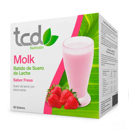 Comprar tcd molk sabor fresa proteinada 30 sobres