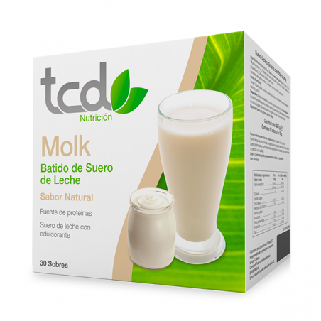 Comprar tcd molk sabor natural proteinada 30 sobres