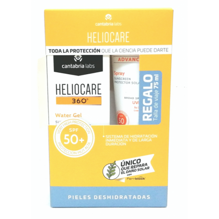 Comprar heliocare pack water gel 50 spf 50 ml + spray 50 spf 75 ml