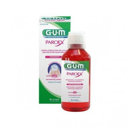 Comprar GUM PAROEX TRATAMIENTO COLUTORIO 500 ML al mejor precio en Farmacia4Estaciones, tu farmacia online Comprar GUM PAROEX TRATAMIENTO COLUTORIO 500 ML