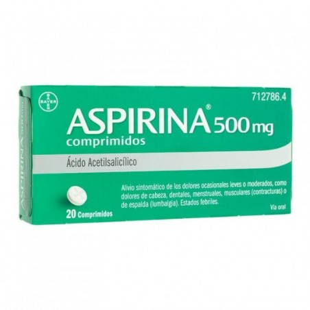 Comprar aspirina 500 mg 20 comprimidos