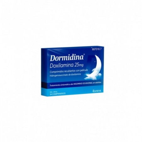 Comprar dormidina 25 mg 14 comprimidos recubiertos