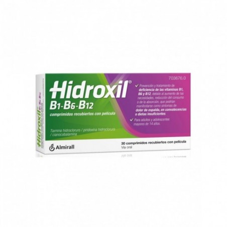 Comprar hidroxil b1-b6-b12 30 comprimidos recubiertos