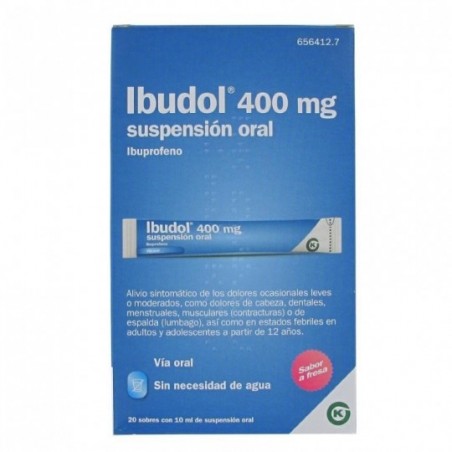 Comprar ibudol 400 mg 20 sobres suspension oral 10 ml