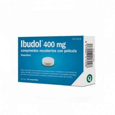 Comprar ibudol efg 400 mg 20 comprimidos recubiertos