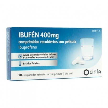 Comprar ibufen 400 mg 20 comprimidos recubiertos