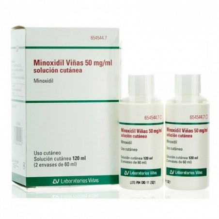 Comprar minoxidil viñas 50 mg/ml solucion cutanea 2 frascos 120 ml