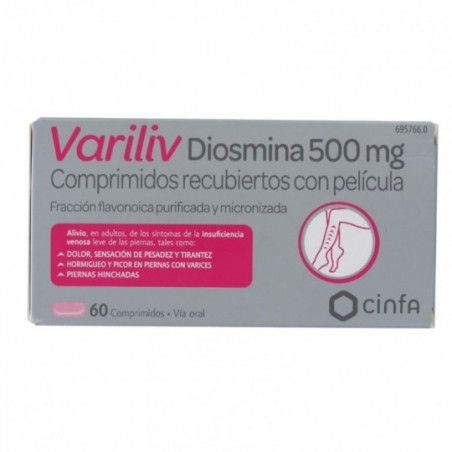 Comprar variliv diosmina 500 mg 60 comprimidos recubiertos