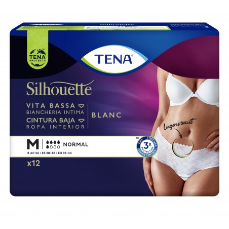 Comprar tena silhouette cintura baja blanca talla m