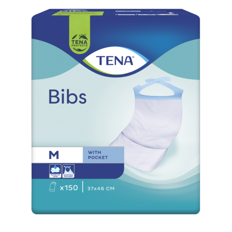 Comprar tena baberos desechables adultos talla s/m 150 unidades