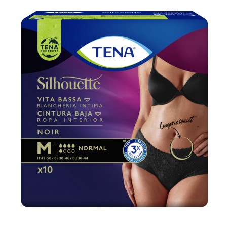 Comprar tena silhouette cintura baja negra talla m