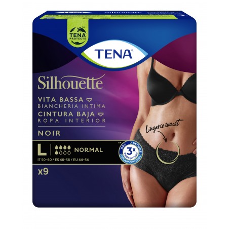 Comprar tena silhouette cintura baja negra talla l