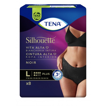 Comprar tena silhouette cintura alta color negra talla l