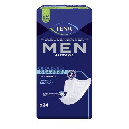 Comprar tena men compresa hombre nivel 1 24 unidades