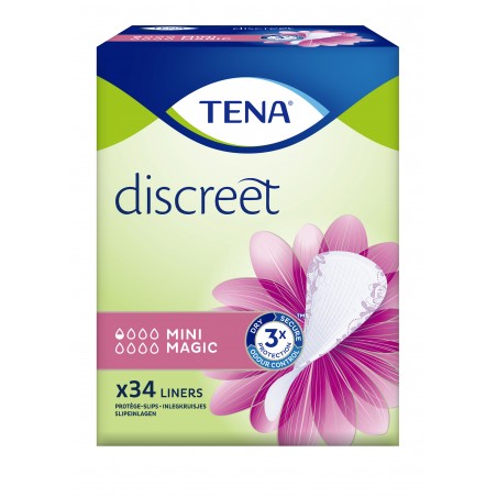 Comprar tena discreet mini magic 34 unidades