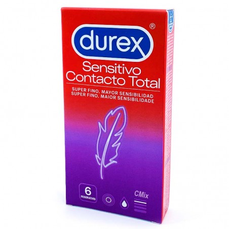 Comprar durex sensitivo contacto total 6 und