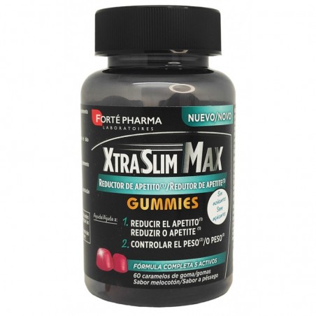 Comprar xtraslim max 60 gummies sabor a melocotón