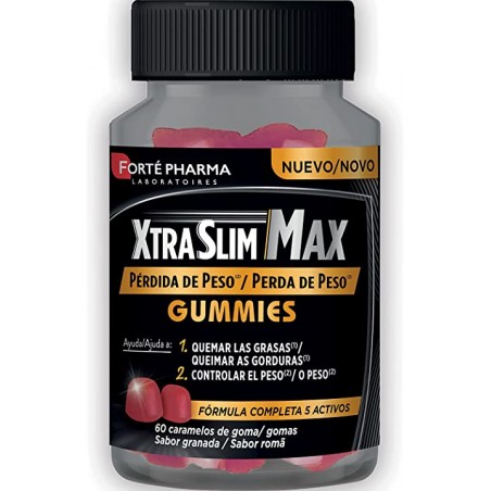 Comprar xtraslim max 60 gummies sabor granada