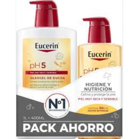 Comprar eucerin family pack oleogel de ducha 1000 ml+400 ml