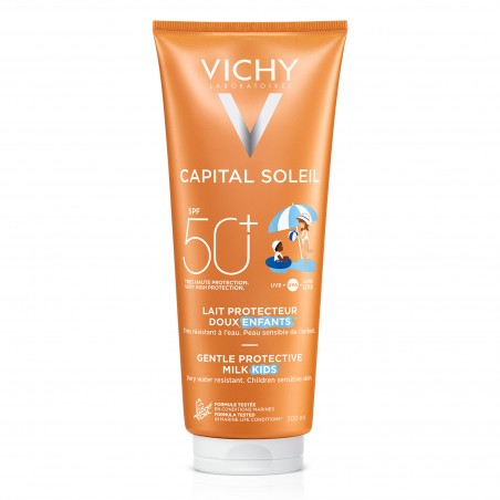 Comprar vichy capital soleil spf 50+ niños leche rostro y cuerpo 300 ml