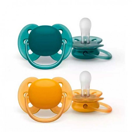 Comprar avent chupetes ultra soft neutro 6-18 m 2und sfc091/04 al mejor precio en Farmacia4Estaciones, tu farmacia online Comprar avent chupetes ultra soft neutro 6-18 m 2und sfc091/04