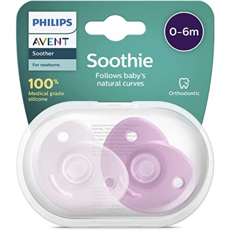 Comprar avent chupete soothie silicona 0-6 m scf099/22