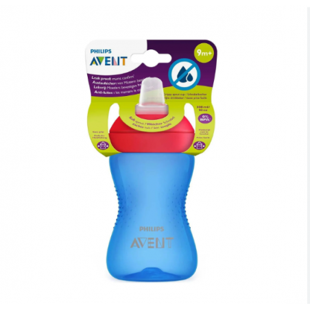 Comprar avent vaso con boquilla dura 300 ml +9m azul